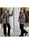Girl's Leopard Knitwear 4-Piece Set - 100% Cotton - 2