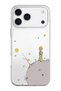 Patterned Transparent Silicone Phone Case Compatible with iPhone 17 Pro Max/18 Pro Max the Little Prince on the Moon