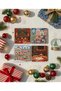 Christmas City Pine Tree and Lighted Streets Natural Stone Coasters, Christmas Gift, Set of 4, Home Decor - 2