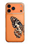 iPhone 17 Pro Compatible Butterfly Pattern Transparent Silicone Phone Case