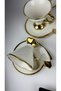 Gilded Porcelain 6-Piece Coffee Cup Set Decorative Object Figurine Living Room Accessory Coffee Table Desk Living Room Decor - 8