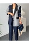 Women's Design Stitching Detailed Blazer Jacket - 4