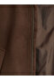 Southblue Brown Shirt Collar Wool Blend Men's Cashmere Jacket - 7