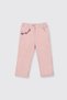 Baby Girl Velvet Pants with Embroidery Detail