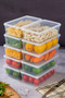 10 Pieces 1000 ml Storage Container Set - Self-Covering Freezer and Food Organizer