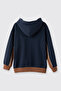 Boy's Hooded Navy Blue Sweatshirt - 5