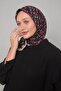 وشاح ناعم بنمط عنبية بني اللون - 3