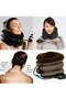 Neck Rest Support Massager Pillow Air Bag 3 Tier Inflatable U-Shape
