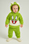 Unisex Baby Welsoft Hooded Rabbit Embroidered Tracksuit Set