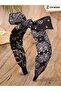 Graphic Printed Bow Headband - 3