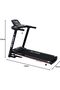 Motorized Treadmill EM-1257, Foldable Design, Bluetooth, FS App, Home Fitness Use - 8