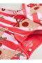 100% Organic Cotton Christmas Reindeer Patterned Pink Christmas Jumpsuit Alyf40054 - 6