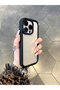 Solid Trim Transparent Back iPhone Case