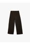 Viscose Blend Basic Wide Leg Trousers