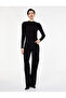 Cotton Long Sleeve Light Mock Neck Slim Fit T-Shirt