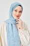 Mint Green Geometric Pattern Violet Medina Silk Shawl