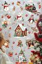 Christmas New Year Glass Sticker Set 60+ Pieces – Double-Sided Printing, Waterproof, Snowflake & Christmas - 3