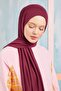 Dark Burgundy Five Combed Cotton Shawl - 2