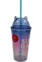 كوب بغطاء على شكل أذن قطة من Sundown، 650 مل، خالٍ من مادة BPA، بتدرج من اللون الأرجواني إلى الوردي - 3