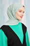 Mint Green Five Combed Cotton Shawl