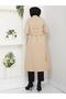 Trench Coat with Chain Detail on the Back - 3