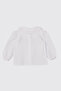 Baby Girl Double Collar Ecru Shirt - 2