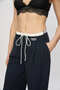 Ss6101 Side Zipper Tie-Up Pants - 2