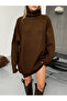 Women's Turtleneck Oversize Knitwear Sweater - 5