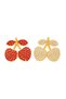 Stone Detailed Cherry Design Metal Hair Clip Red Color 4 cm – Sparkling and Elegant Accessory - 8