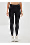 Xside Active Black Women's Sports Leggings with Elastic Waist - 2
