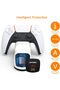 BEJOY PS5 Dual Controller Charging Station with LED Indicator, White - 4