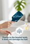 Professional Natural Wooden Handle Artistic Design Hair Brush - Massaging Effect & Detangling - 3