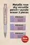 Metallic Blue 0.7 Versatil Pen + Pastel Blue Eraser Set of 3 - 2