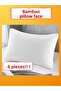 6 Pcs Bamboo Pillowcase Pillow Face Zipper Case