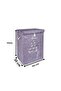 منظم صندوق كبير بغطاء من الفيلق - سلة غسيل - استخدام متعدد الأغراض تصميم مدمج 41 × 30 × 55 سم - 7