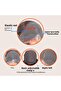 Dark Brown and Copper Sparkle Wavy Fiber Synthetic Tulle Wig - 6