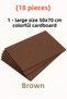 Brown Color Cardboard 18 Pieces 50X70 cm Hard Cardboard Cardboard