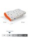 2 Visco Orthopedic Children's Pillows, Visco Pillow with Neck Support and Perforated Air Channels (with Stars) - 4