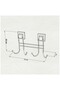 Tekno Tel Ef-252 Black 4-Piece Hanger Robe Rack |   Adhesive/Screw-Free Metal Bathroom Towel Rack - 2