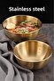 3-Piece Gold Stainless Steel Mixing and Salad Bowl Set - 2