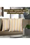 Striped Throw Pillow Cover Duck 100% Cotton Fabric 43X43 - 2