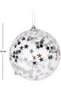 Christmas Ball, Silver Star, White - Pack of 2, 10 cm - 4