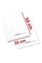 100 Pieces Karatis Art White Painting Paper 35 X 50 Cm 200 Gr - 2
