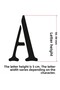 Stencil Letter Painting Template X037 Letter Height 5 cm - 3