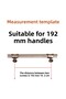 Furniture Drawer Cabinet Door Kitchen Cupboard Handles Knob Handle Bronze Metal Handle 192 Mm-19.2 cm - 3