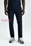 Navy Blue Stretch Fabric Pipe Leg (Thick Fabric) Unisex Single Bottom Pants Doctor Nurse Uniform - 2