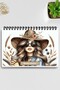 Coffee Girl Model:1 A5 Spiral-Bound To-Do List Weekly Planner