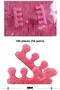 Finger Separators Pink 100 Pieces - Pedicure Manicure Nail Polish Application Hand Foot Separator 100 Pieces (50 Pairs) - 2
