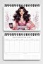 Coffee Girl Model:2 A5 Spiral-Bound To-Do List Weekly Planner - 2