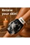 1Pc Black Bath Shower Scrub Bath Loofah Exfoliating Glove 100% Fluff Silk for Normal Skin - 3